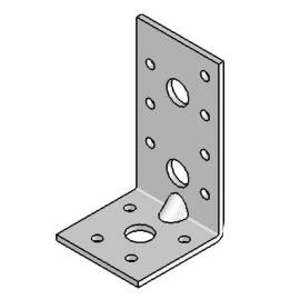Équerre avec Renforts - 90x50x48x3 mm - D-Work