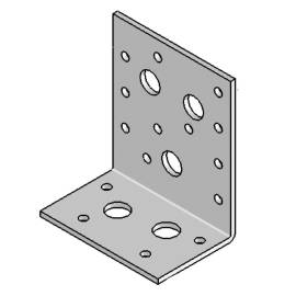 Équerre avec Renforts - 90x50x76x3 mm - D-Work