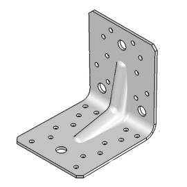 Équerre avec Renforts - 105x105x90x3 mm - D-Work