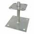 Pied de Poteau Réglable à Boulonner 150x100x150 mm – Platine et Tige Filetée 4 mm – Résistance et Stabilité - ALSAFIX