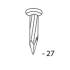 6 000 Pointes en Rouleaux 16° Liaison Sheet (Coil) - Acier Hdg - S 2.5x27 mm - D-Work