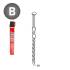 Pack de 2 Pointes Torsadées 20° D.3,1 x 80 mm – 2 Cartouches de Gaz Rouge GAZ0010 – Fixation Sécurisée et Pratique - ALSAFIX