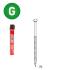 Pack de 2 Pointes Annelées Galvanisées 70 mm – D.2,8 cm, 34° – Résistantes et Durables – Alsafix - ALSAFIX
