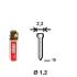 Pack de 2000 Pointes Galvanisées en Bande D. 1,2/2,2 x L. 10 mm – 2 Cartouches de Gaz Jaune GAZ0020 – Fixation Efficac - ALSAFIX