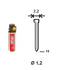 Pack de 2000 Pointes Minibrads INOX D.1,2/2,2 x L.15 mm – 2 Cartouches de Gaz Jaune GAZ0020 – Fixation Pratique et Eff - ALSAFIX