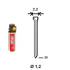 Pack de 2000 Pointes Minibrads INOX D.1,2/2,2 x L.20 mm – 2 Cartouches de Gaz Jaune GAZ0020 – Fixation Pratique et Eff - ALSAFIX