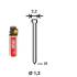 Pack de 2000 Pointes Galvanisées D.1,2/2,2 x L.20 mm – 2 Cartouches de Gaz Jaune GAZ0020 – Fixation Efficace et Durabl - ALSAFIX