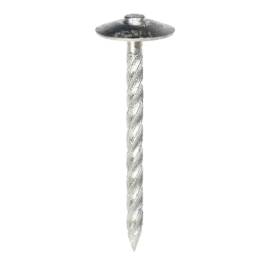 Pointe Parapluie Torsadée Galvanisée 3,8 x 120 mm – Tête Rapportée et Rondelle Brune – Résistante et Durable - ALSAFIX