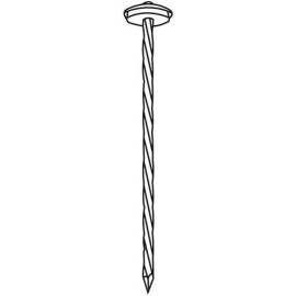 Pointe Parapluie Torsadée Galvanisée 20 mm – Tête Rapportée et Rondelle Rouge, 3,8 x 120 mm – Résistante et Durable - ALSAFIX