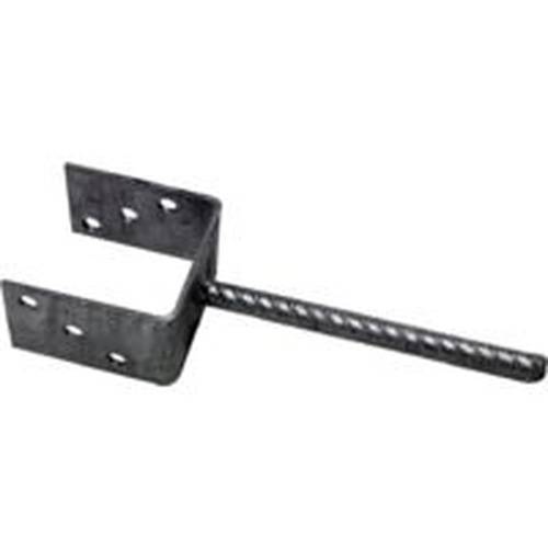Pied de Poteau à Ancrer Type Pau - 81x110x250x20x4 mm - D-Work