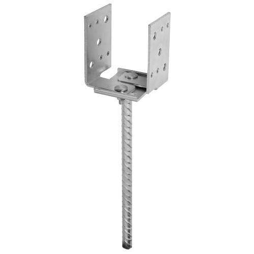 Pied de Poteau Réglable à Ancrer PAULR-80 – 80-151 x 130 x 250 x 20 mm – Acier, Résistant et Durable - ALSAFIX