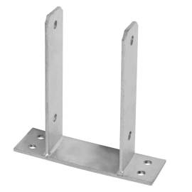 Pied de Poteau en U Type Pbu-91 - 200x60x200x91x5 mm - D-Work