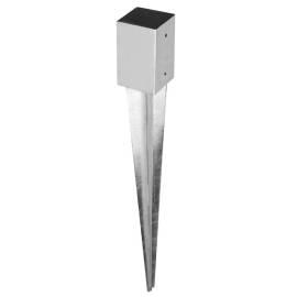 Pied de Poteau de Jardin 71 à enfoncer - 71x150x600x2.2 mm - D-Work