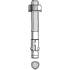 100 Goujons d'Ancrage T – Zingués, D.6 mm x LT.85 mm – Fixation Sécurisée et Durable - ALSAFIX