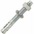 Blister de 5 Goujons d'Ancrage T – D.16 mm, LT.100 mm – Zingués, Fixation Sécurisée – ATE Option 7 - ALSAFIX