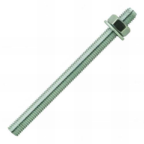 10 Tiges Filetées Zinguées M16 x 190 mm – Avec Écrou et Rondelle – Fixation Sécurisée et Durable - ALSAFIX