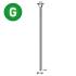 2 000 Pointes Brads Galvanisées en Bande 20° (Pack) - 1.6/2.9x64 mm - D-Work
