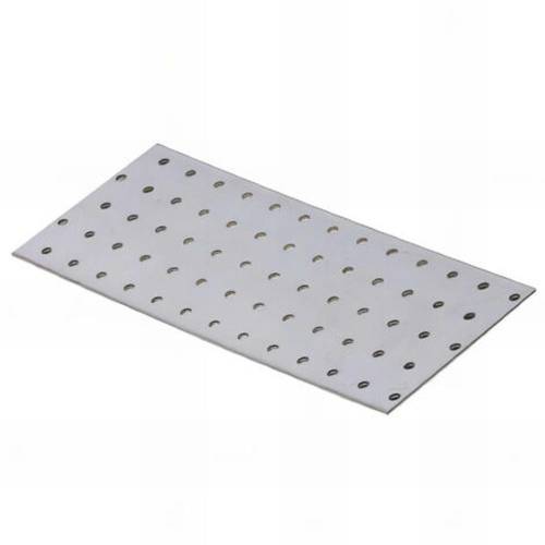 Plaque Perforée 60 x 140 mm – Épaisseur 2,0 mm – Idéale pour Fixations et Supports - ALSAFIX