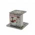 Pied de Poteau avec Platine Type Pp-150 - 150x90x80x42x4 mm - D-Work