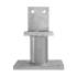 Pied de Poteau avec Platine Type Ppt-100 - 80x120x100x48x8 mm - D-Work