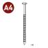 Pointe Annelée INOX A4 25/27 x 40 mm – Tête Bombée, 1 kg – Résistante et Durable - ALSAFIX