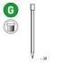 Pointe en Vrac Tête Homme Galvanisée - 1.8x30 mm en Seau de 5 kg - D-Work