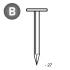 Pointe en Vrac Tête Extra Large (TEL) 2,5 x 27 mm – 5 kg – Utilisation Polyvalente - ALSAFIX