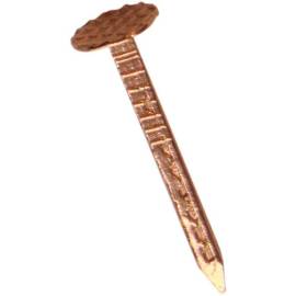 Pointe en Vrac Tête Extra Large (TEL) Carrée Crantée – Cuivre 3 x 3 x 35 mm – Résistante et Durable – Alsafix - ALSAFIX