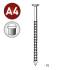 Pointe Annelée INOX A4 en Vrac 31/34 x 70 mm – Tête Plate, Seau de 5 kg – Résistante et Durable - ALSAFIX