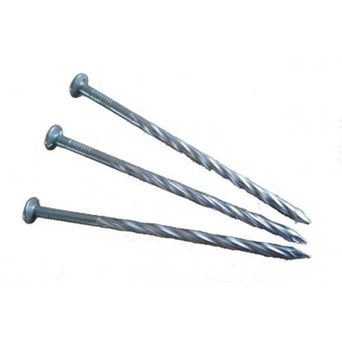 Pointe en Vrac Tête Plate Carré Torsadé (Ct) Galvanisée à Chaud (Hdg) - 4.5x110 mm en Seau de 5 - D-Work