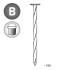 Pointe en Vrac Tête Plate Carré Torsadé (Ct) - 6.5x180 mm en Seau de 5 kg - D-Work