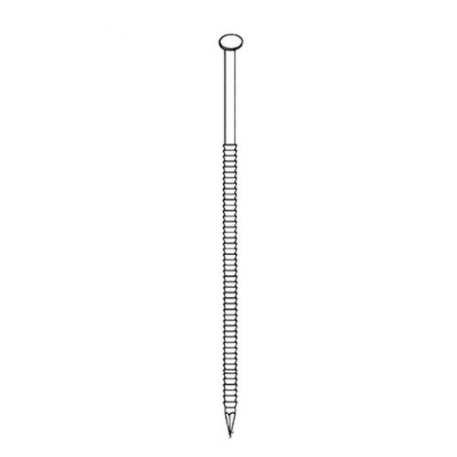 Pack de 2 Pointes Annelées Galvanisées 63 mm – D.2,8 cm, 34° – Fixation Sécurisée et Durable - ALSAFIX