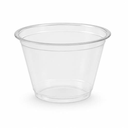 50 Pots à Desserts Plastique PET Transparent 27 cl Réutilisables - Tiramisu, Desserts - D-Work