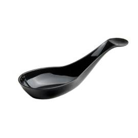 50 Indhye 1.7 cl bite-sized spoons, 102 x 38 x Ht. 32 mm, reusable, recyclable 100% French - Black - D-Work