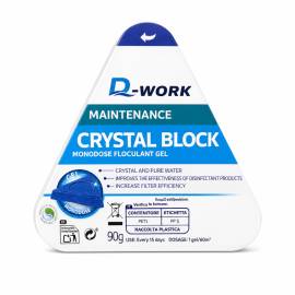 Floculant en Gel Crystalblock Monodose - 1 Sachet 90 g - Agglomération des Particules - Traitement Piscine Efficace - ASTRALPOOL