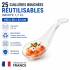 50 cuillères bouchées Indhye 1,7 cl de 102 x 38 x Ht. 32 mm réutilisable, recyclable 100% Française - Transparent - D-Work