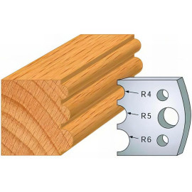Jeu de 2 Fers Profilés Acier HT 40 x 4 mm - N°090 Tourillons - Outil de menuiserie - Diamwood