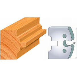 Jeu de 2 Fers Profilés Acier HT 50 x 5,5 mm - N°283 Bouvetage volet rainure 8 mm - Outil de menuiserie - Diamwood