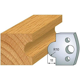 Jeu de 2 Fers Profilés Acier HT 40 x 4 mm - N°014 Gueule de loup - Outil de menuiserie - Diamwood