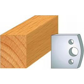Jeu de 2 Fers Profilés Acier HT 40 x 4 mm - N°000 Fer feuillure 40 mm - Outil de menuiserie - Diamwood
