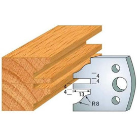 Jeu de 2 Contre-fers Profilés Acier HT 38 x 4 mm - N°097 Profil / Contre-profil - NE COUPE PAS car Contre-fers - Diamwood