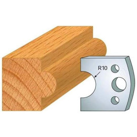 Jeu de 2 Fers Profilés Acier HT 40 x 4 mm - N°015 Mouton - Outil de menuiserie - Diamwood