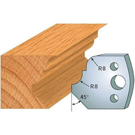 Jeu de 2 Fers Profilés Acier HT 40 x 4 mm - N°073 Moulure Pinocchio - Outil de menuiserie - Diamwood