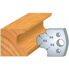Jeu de 2 Contre-fers Profilés Acier HT 38 x 4 mm - N°056 Gueule de loup - NE COUPE PAS car Contre-fers - Diamwood