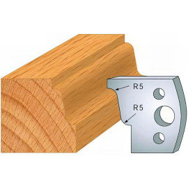 Jeu de 2 Fers Profilés Acier HT 40 x 4 mm - N°031 Doucine - Outil de menuiserie - Diamwood