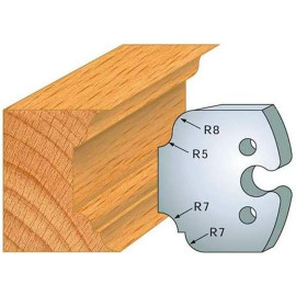 Jeu de 2 Fers Profilés Acier HT 50 x 5,5 mm - N°207 Multi-moulure - Outil de menuiserie - Diamwood Jeu de 2 Fers Profilés Acier HT 50 x 5,5 mm - N°207 Multi-moulure - Outil de menuiserie - Diamwood