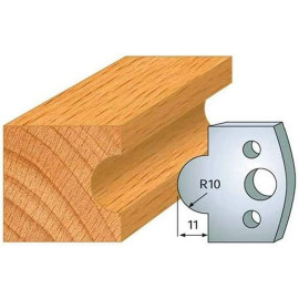 Jeu de 2 Contre-fers Profilés Acier HT 38 x 4 mm - N°014 Gueule de loup - NE COUPE PAS car Contre-fers - Diamwood
