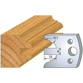 Jeu de 2 Fers Profilés Acier HT 40 x 4 mm - N°098 Profil - Outil de menuiserie - Diamwood