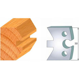 Jeu de 2 Fers Profilés Acier HT 50 x 5,5 mm - N°307 Madrier simple femelle - Outil de menuiserie - Diamwood Jeu de 2 Fers Profilés Acier HT 50 x 5,5 mm - N°307 Madrier simple femelle - Outil de menuiserie - Diamwood
