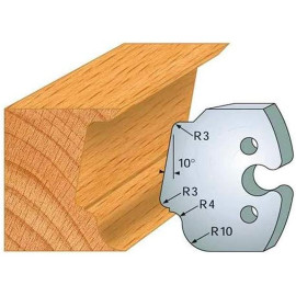 Jeu de 2 Fers Profilés Acier HT 50 x 5,5 mm - N°208 Multi-moulure - Outil de menuiserie - Diamwood Jeu de 2 Fers Profilés Acier HT 50 x 5,5 mm - N°208 Multi-moulure - Outil de menuiserie - Diamwood